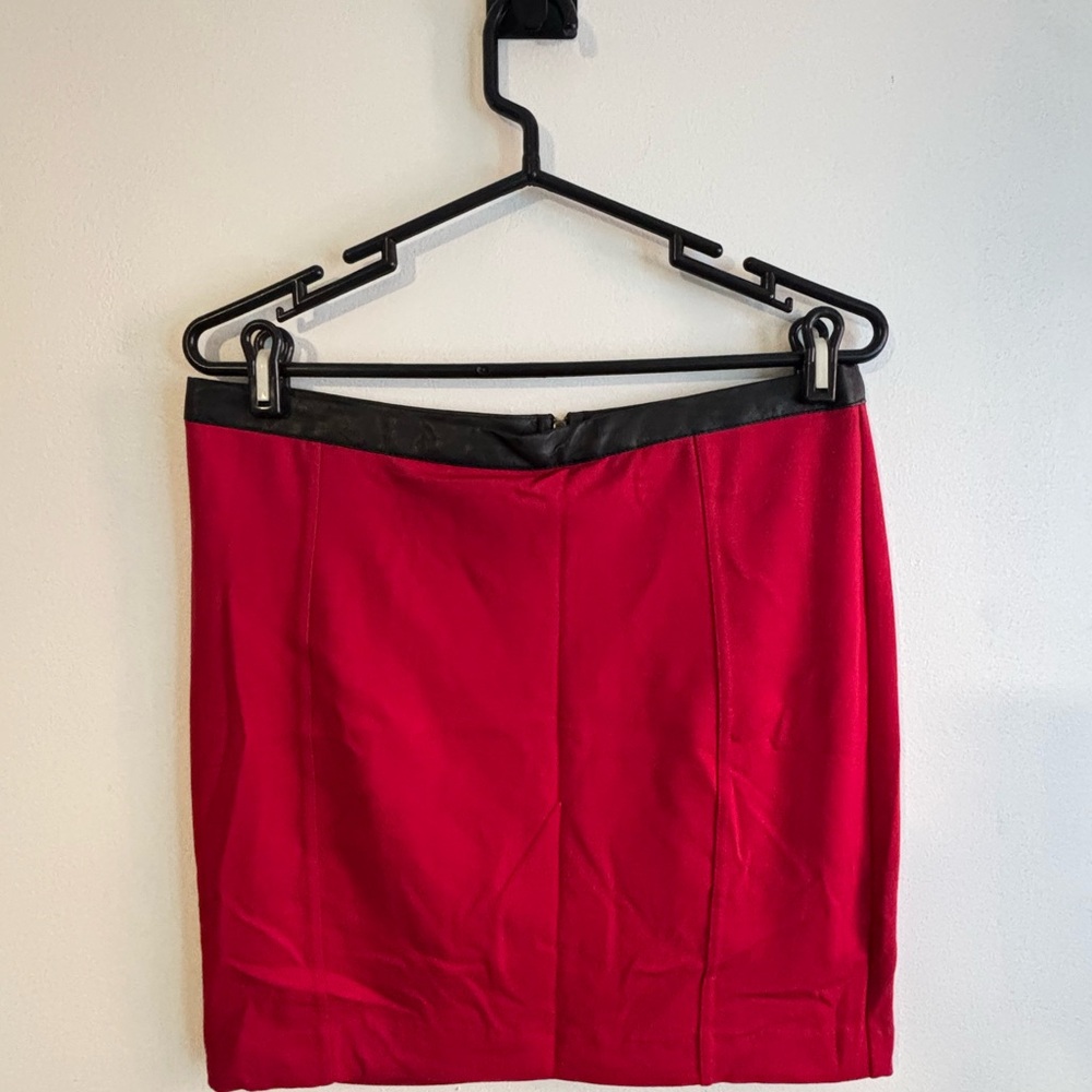 Rampage Cabarnet Red Pencil Mini Skirt